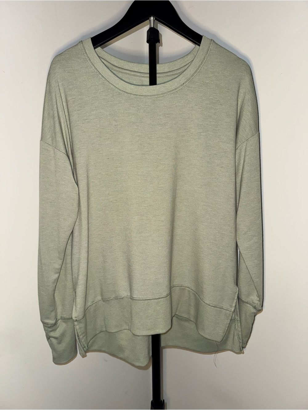 Light Sage Crewneck Women's Pullover Sweatshirt